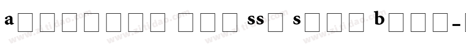 Atlantix Pro SSi Semi Bold字体转换